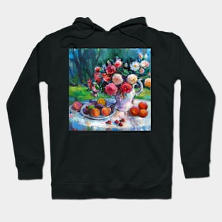 Fruits & Rose Flowers Hoodie